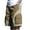 Brown, variant on ohmzyzo Cargo Shorts for Men Casual Drawstring Elastic High Waist Outdoor Shorts Summer Lightweight Shorts with Pockets