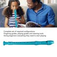 thumbnail image 3 of Descant Recorder, 8 Hole Versatile Soprano Recorder Small  for Students for Classroom Playing Rose Red,Cyan,Blue,Coffee, 3 of 7