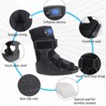 thumbnail image 3 of Ultra Light Air Walking Boot with Gasbag, Full , Accelerate Recovery, Soft Fabric, Can Treat Broken Toes, Ankle Injuries, Plantar Fasciitis, Foot Ruptures, and More, 3 of 7