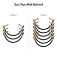 thumbnail image 4 of Muslady 3-piece effects pedal patch cord set 15cm gold-plated flat head, 4 of 8