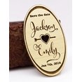 thumbnail image 1 of Rustic Wedding Save The Date Wooden Magnet 50 Custom Engraved Wood Magnet Personalized Gift, 1 of 2