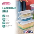 thumbnail image 3 of Sterilite Plastic 6 Quart Storage Box Container with Latching Lid, 48 Pack, 3 of 12