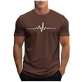 thumbnail image 1 of Plebaso T-shirt Graphique pour Hommes Été Manches Courtes T-Shirts Col Rond Chemises Décontractées Hauts de Plage Imprimés pour Hommes, 1 of 5