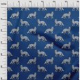thumbnail image 2 of oneOone Polyester Lycra Fabric Fox Block Printed Fabric 1 Yard 56 Inch Wide, 2 of 4