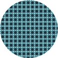 thumbnail image 1 of Ahgly Company Tapis d'Intérieur Lavable en Machine Carré Transitionnel Vert Sarcelle Profond, 3 Pieds Carré, 1 of 7
