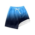 thumbnail image 2 of MIASHUI Pantalons Garçons Mode Décontractée Maillots de Bain Doublure de Compression Shorts Extensibles pour Jeu Actif et Natation, 2 of 3