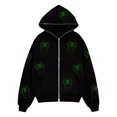 thumbnail image 1 of MesaSe Womens Spider Print Pullover Sweatshirt Rhinestone Graphic Trendy  Tops, 1 of 5