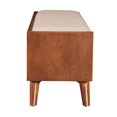 thumbnail image 5 of Alpine Furniture Banc de Rangement en Bois Flynn en Acorn-White, 5 of 5