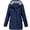 Navy, variant on Aboser Waterproof Rain Jackets for Women Casual Outdoor Long Raincoat Fall Fashion Drawstring Cycling Windbreaker Lightweight Travel Anorak