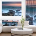 thumbnail image 1 of Plage Rocheuse et Vagues Blanches - Grande Impression sur Toile de Bord de Mer, 1 of 3