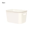 thumbnail image 2 of ZZkhGO 4 PCS Plastic Storage Box Set, Stackable Organizer Bins, Handled Containers for Books Clothes Snacks Toys, 2 of 6