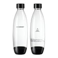 thumbnail image 1 of SodaStream 1L Fuse Black Bottles, 2pk, Black, 1 of 2
