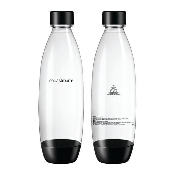 Ensemble de deux bouteilles de 1L Fuse (noir) - Va au lave-vaisselle