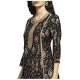 thumbnail image 3 of Biba Rangriti Ensemble Kurta Ethnique Indien (20870), Noir, Taille 42, 3 of 5