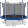 thumbnail image 1 of FDW Trampoline Extérieur de 12 Pieds, Filet d'Enceinte, Échelle et Housse de Ressort en PVC – Plaisir de Mise en Forme Sécuritaire pour Enfants, 1 of 6