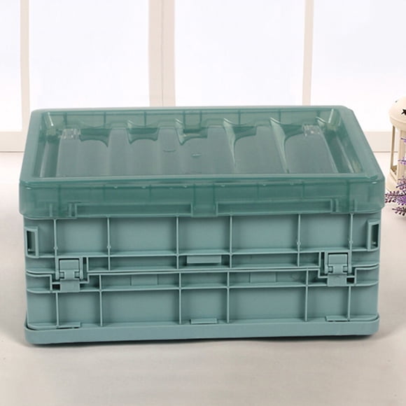 TopLLC Storage Bins Plastic Folding Storage Container Basket Crate Box Stack Foldable Organizer Box Organizers and Storage Supplies