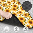 thumbnail image 3 of Kdxio Yellow Polka Dot Sunflower Print Car Floor Mats Universal SUV Front Rear Floor Foot Mats 4-Piece Full Set with Non-Slip Rubber Backing Car Accessories for Most Cars, 3 of 7