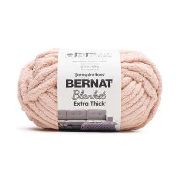 Bernat® Blanket Extra Thick™ #7 Jumbo Polyester Yarn, Pink Dust 21.2oz/600g 72 Yards