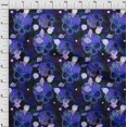 thumbnail image 4 of oneOone Rayon Royal Blue Fabric Skull Sewing Material Print Fabric By The Yard 56 Inch Wide, 4 of 5