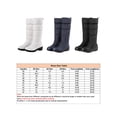 thumbnail image 2 of MAWCLOS Womens Mid Calf Boot Round Toe Snow Boots Warm Comfort Winter Shoes Plush Lining Cold Weather Blue 7.5, 2 of 9