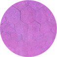 thumbnail image 1 of Ahgly Company Tapis Rond Lavable en Machine Intérieur Transitionnel Violet Violet, 6 Pieds Rond, 1 of 7