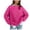 Hot Pink-A, variant on Mrat Womens Cute Pullover Sweater Women's Sweater New Loose Round Neck Solid Color Long-Sleeved Lazy Style Knitted Sweater Knitted Sweater Women Long Sleeve S-143 Green XL
