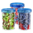 thumbnail image 1 of Multi Pc Plastic Food Preservation Box Set - Airtight Food Storage Containers Microwave & Dishwasher Safe Stackable Kitchen, JKODE, 1 of 8