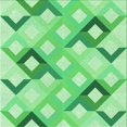 thumbnail image 1 of Ahgly Company Machine Washable Indoor Square Transitional Jade Green Area Rugs, 6' Square, 1 of 7