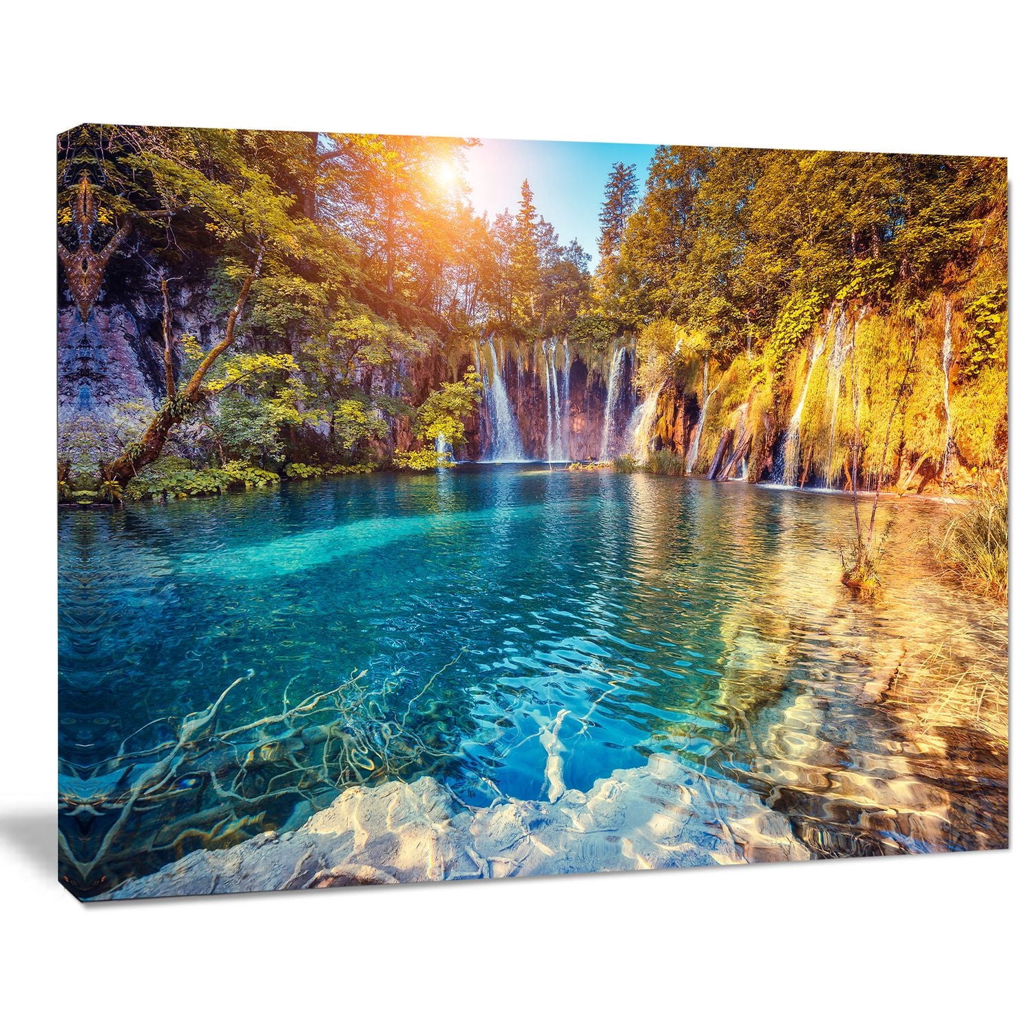 Tableau imprimée sur toile photographie Design Art Eau et soleil