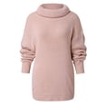 thumbnail image 3 of EGNMCR Chandail à Col Roulé pour Femmes, Chandails pour Femmes Mode Décontractée Épaule Poche Chandail Tricoté Tricot Femmes Chandail, 3 of 6