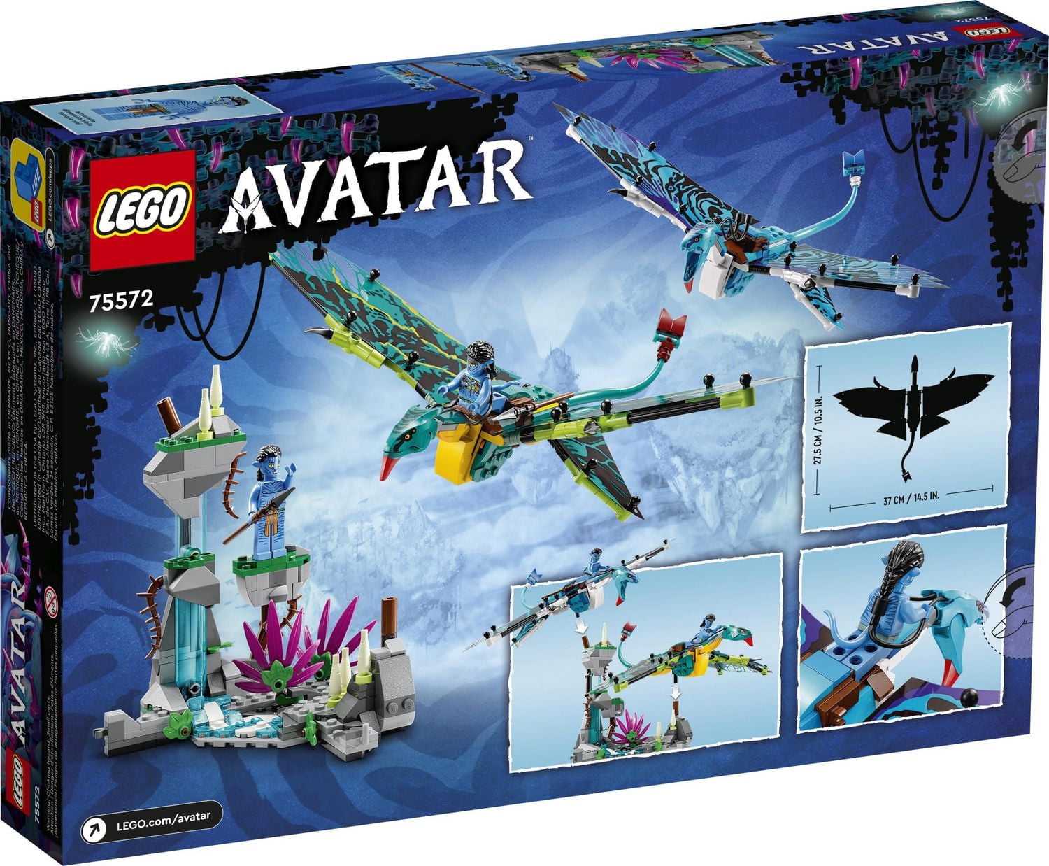 LEGO Avatar Le premier vol en banshee de Jake et Neytiri 75572 Ensemble de construction (572 pièces)