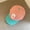grapefruitpowder, variant on MesaSe Clearance Sale! Korean Version Hat Breathable Summer Early Autumn Candy Color Stitching Children‘s Towel Embroidered Letter C Hat Yellow
