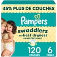 thumbnail image 2 of Pampers Swaddlers Diapers, Size 6 (23-44 lbs), Absorbent, Keeps Baby Dry and Comfortable, Skin Safe Disposable Baby Diaper, 2 of 27