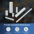 thumbnail image 4 of 20Pcs M5x80mm 304 Stainless Steel Dowel Pin, Cylindrical Shelf Support Peg Pin, 4 of 6