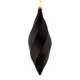 thumbnail image 1 of Vickerman M183175M 8 in. Chocolate Matte Swirl Finial Ornament  6 per Bag, 1 of 3