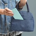 thumbnail image 3 of Portable Lunch Box Insulation Bag Handhold Waterproof Lunch Bag for Students and Office Workers, 3 of 6