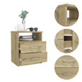 thumbnail image 4 of TUHOME Napoles Night Stand - Light Oak  Engineered Wood - For Bedroom, 4 of 7