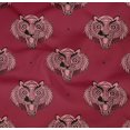 thumbnail image 4 of oneOone Organic Cotton Poplin Twill Fabric Animal Face Block Print Sewing Fabric BTY 42 Inch Wide, 4 of 4