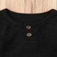 thumbnail image 4 of Newborn Multicolor Long-sleeved Buttoned Bottoming Jumpsuit Long-sleeved Knitted One-piece Suit, 4 of 7