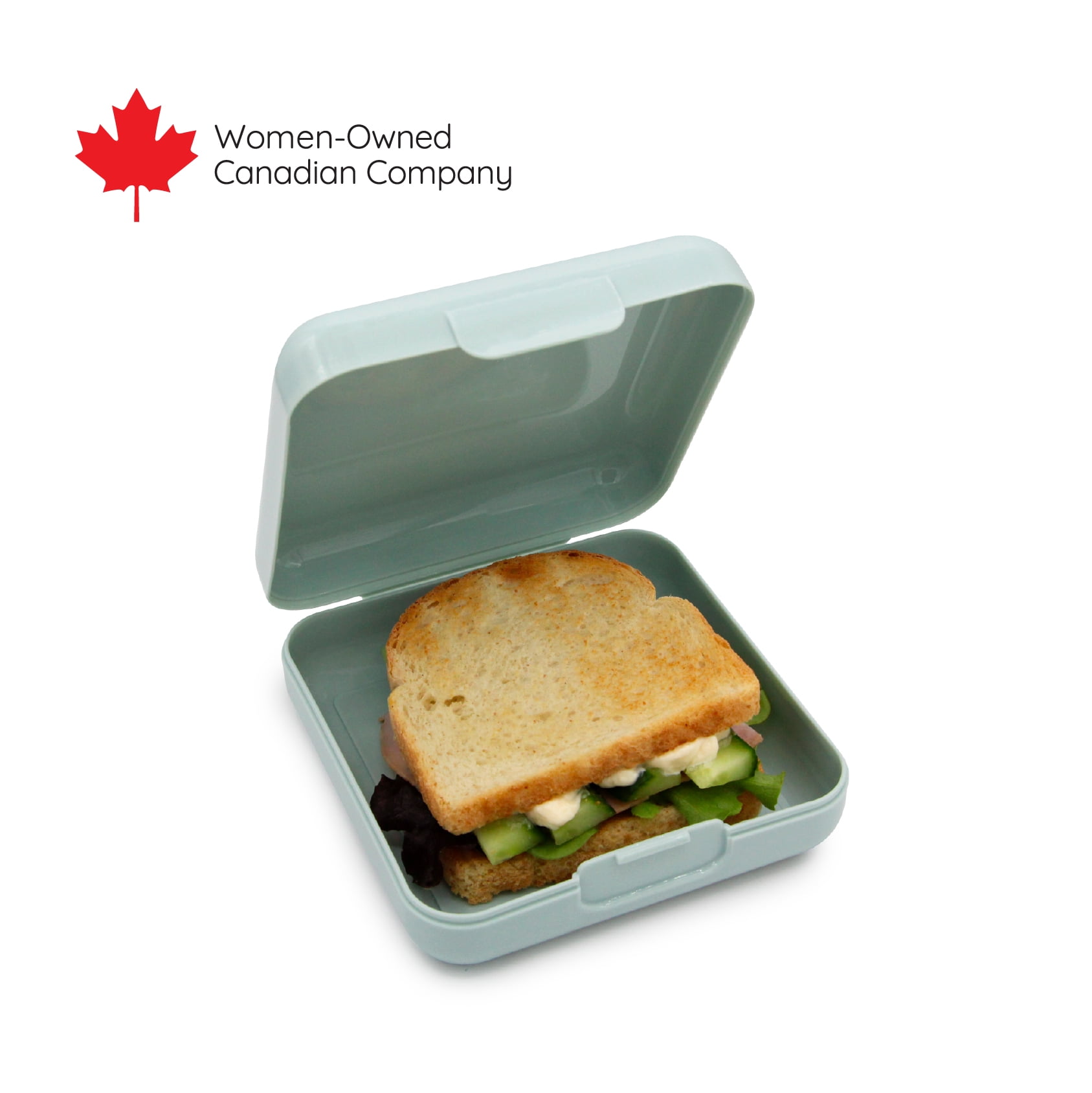 Melii Sandwich Container for Adults and Kids, 2 Pack, Light Blue, 28 oz / 835 ml