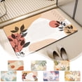thumbnail image 1 of Iumwxz Bathroom Mat Diatomite Bathroom Water-Absorbent Floor Mats Bathroom Doorway Non-Slip Foot Mats Sink Toilet-Drying Floor Mats Floor Mat Bathroom Rug Multicolor Polyester, 1 of 9