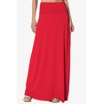 thumbnail image 3 of TheMogan Jupe Longue Maxi Décontractée en Jersey Drapé Taille Pliable pour Femmes, P-3X, 3 of 7