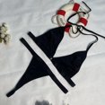 thumbnail image 1 of XZNGL Women Sexy Transparent Underwear Sling Solid Color Shortened Underwear Set, 1 of 1