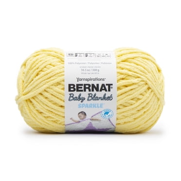 Bernat® Baby Blanket Sparkle™ Yarn, Polyester #6 Super Bulky, 10.5oz/300g, 220 Yards