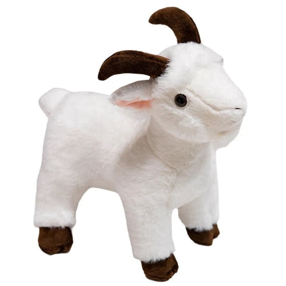 Ranch Animal Series Soft Cute Simulation Goat Mountain Lifelike Plush Toy Doll Children'S Gift 40cm A