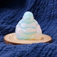 thumbnail image 2 of Birdeem Crystal Carved Laughing Happy Buddha Feng Shui Figurines Wealth, 2 of 12