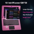thumbnail image 4 of CHIBBS 10.1" Inch Portable Kids Laptop Computer, Linux-Android 12.0 OS, 2gb Rom+64gb Rom, Wi-Fi, Pink, 4 of 10