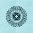 thumbnail image 1 of Ahgly Company Tapis d'Intérieur Lavables en Machine, Carrés, Bleu Électrique de Transition, Carrés de 8', 1 of 7