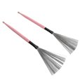 thumbnail image 1 of Drum Wire Brush, Compact Portable Drum Brush  For Drummer Pink, 1 of 8