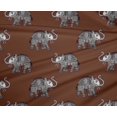 thumbnail image 4 of oneOone Polyester Lycra Fabric Elephant Block Print Sewing Fabric BTY 56 Inch Wide, 4 of 4